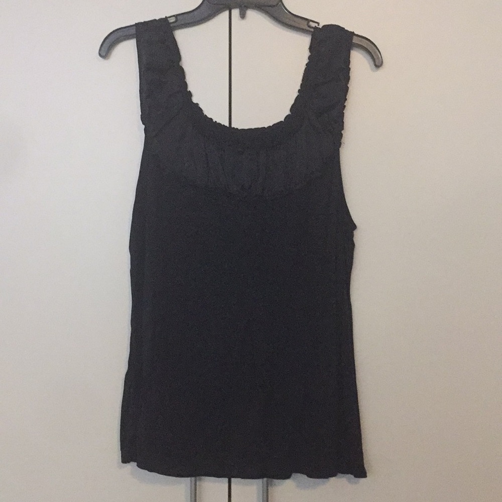 Ann Taylor Black sleeveles top